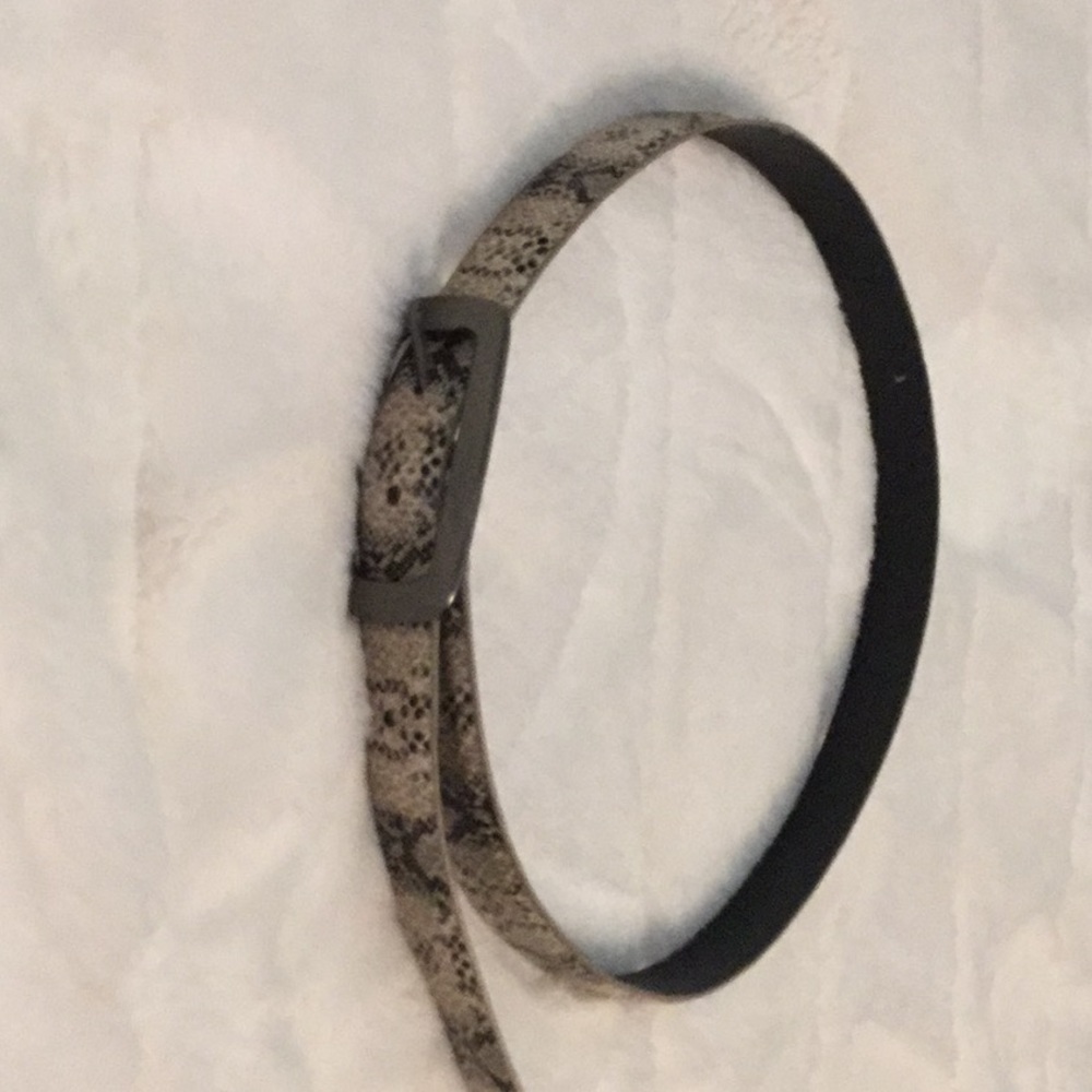 Snake skin belt